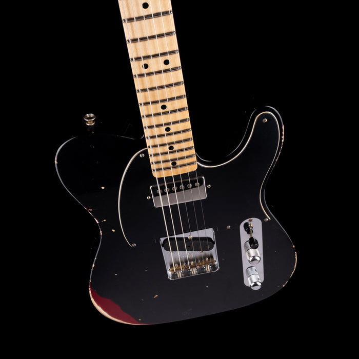 Fender Custom Shop 1952 Telecaster Relic Black Over Candy Apple Red