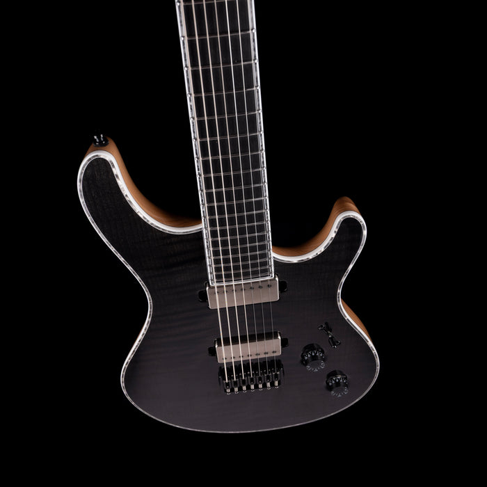 Mayones Regius Core B27 7 String Baritone 27" Scale Trans Gloss Black with Case