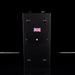 Black electronic device with a Union Jack flag on a black background