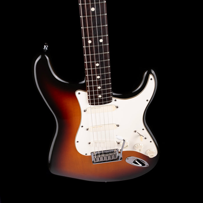 Pre Owned 1987 Fender Strat Plus Sunburst Electric Guitar With OHSC