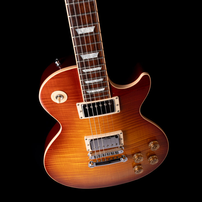 Pre Owned 2001 Gibson Les Paul Standard Plus Light Burst With OHSC