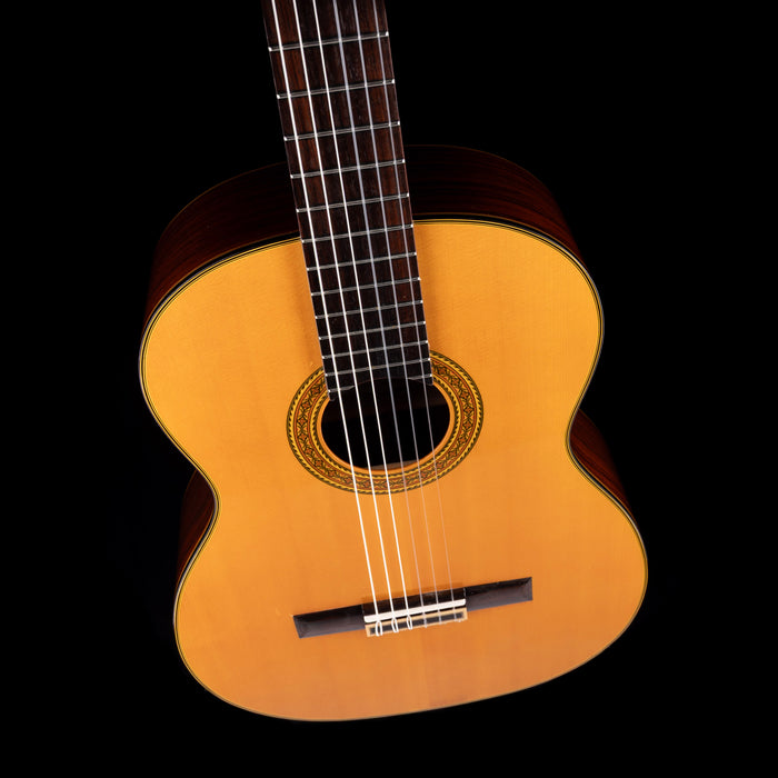 Pre Owned Takamine Made In Japan Model C-128 Nylon Classical Guitar Natural