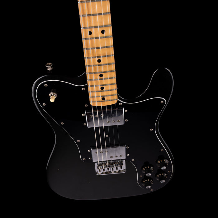 Vintage 1974 Fender Telecaster Deluxe Black With OHSC