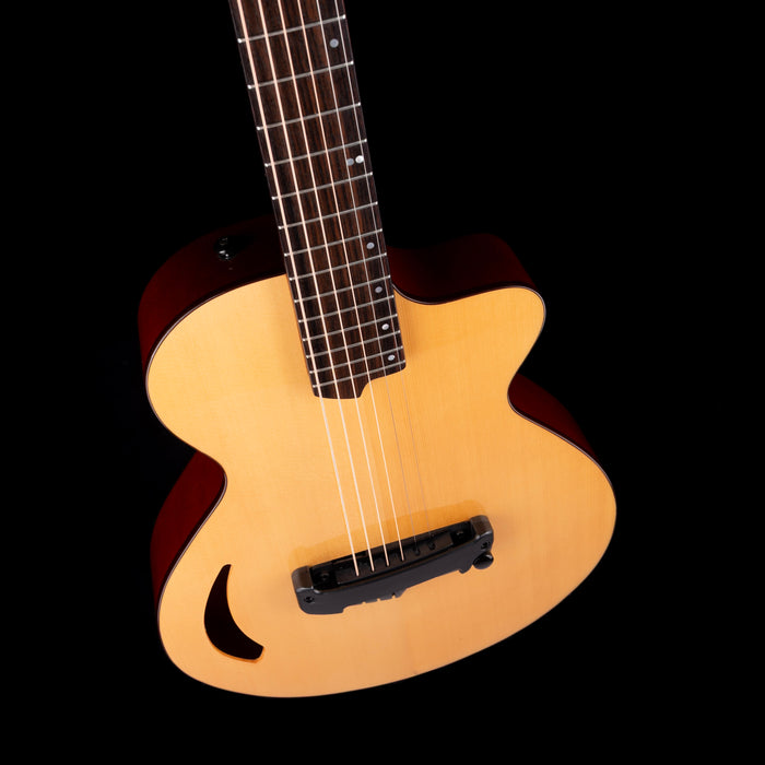 Pre Owned 2004 Willcox Guitars Lightwave Atlantis Thinline Natural Electric Guitar with Gig Bag