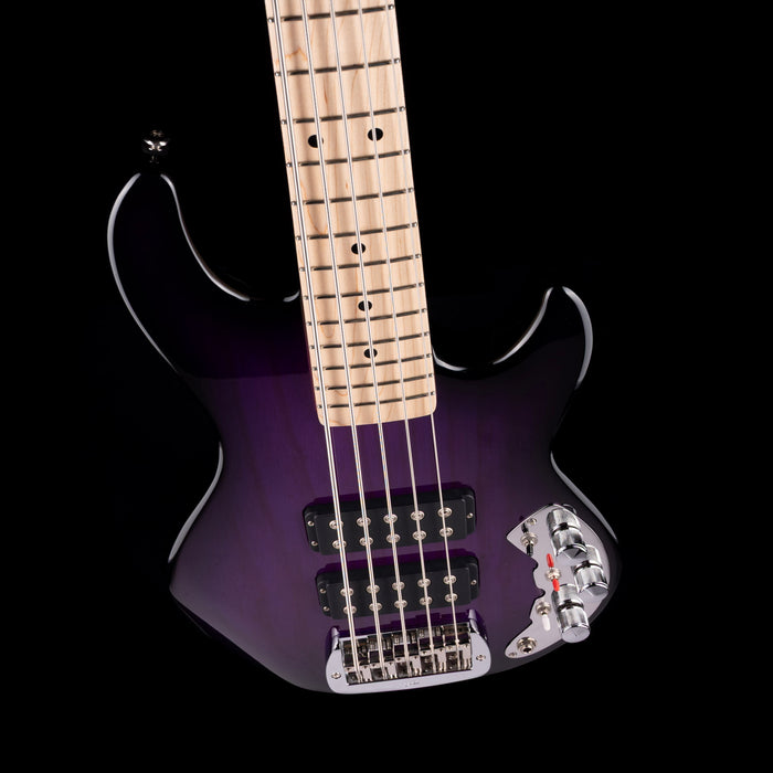 G&L CLF Research Series 750 L-2500 5-String Bass Purple Burst With Gig Bag