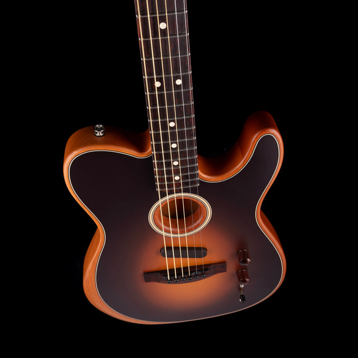 Used 2022 Fender Acoustasonic Player Telecaster Sunburst With Original Soft Case