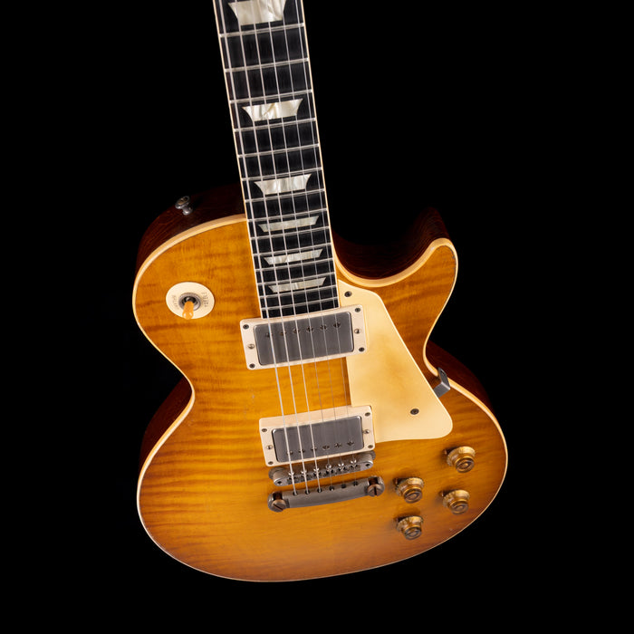 Pre Owned Gibson Custom Shop Limited Edition 1959 Les Paul Standard Murphy Aged Tom's Lemon Burst With OHSC