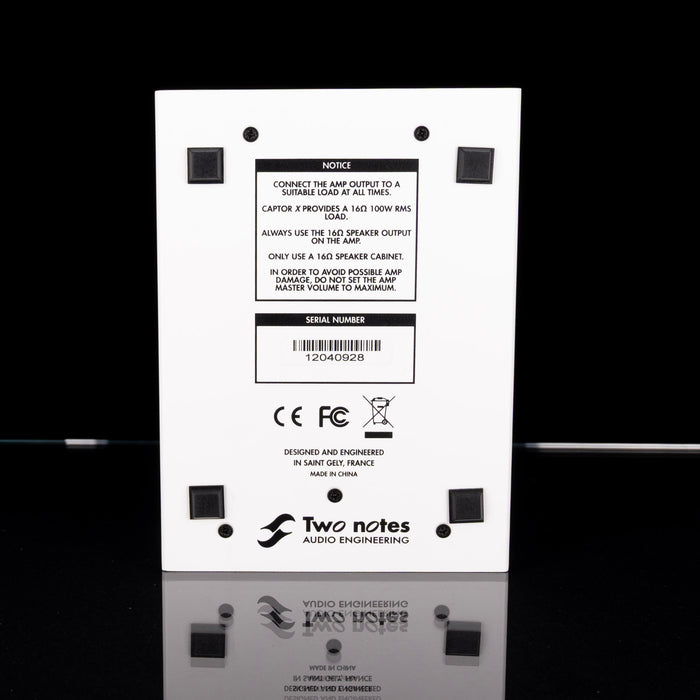 Used Two Notes Torpedo Captor X (16) Reactive Loadbox DI and Attenuator-16-ohm with Box - Serial # 12040928