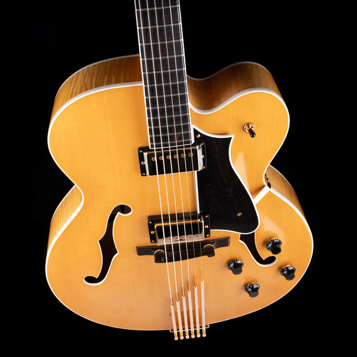 Heritage Eagle Classic Hollow Antique Natural Electric Guitar with Case