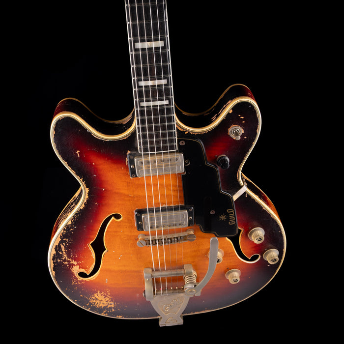 Vintage Guild	1966 Starfire VI Sunburst Hollowbody Guitar With OHSC
