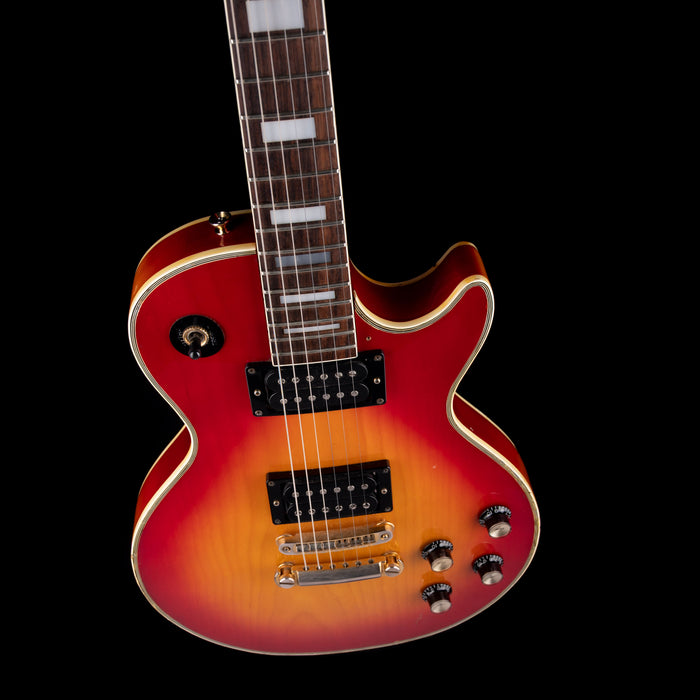 Used 1982 Aria Custom LP-Style (Bolt-On) Cherry Sunburst Electric Guitar With OHSC