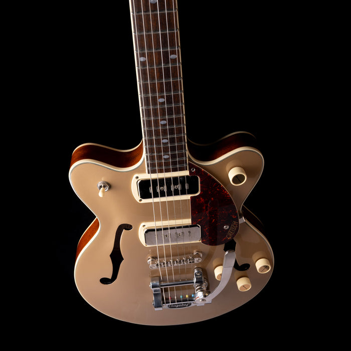 Pre Owned Gretsch G2655T P90 Streamliner Double-Cut Two-Tone Sahara Metallic With Gig Bag