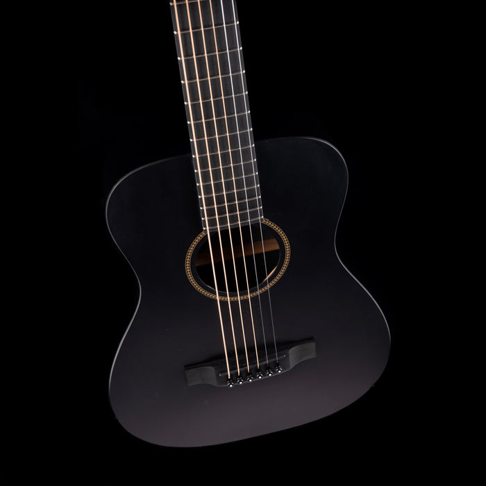 Used Martin LX Black Little Travel Acoustic Guitar With Gig Bag