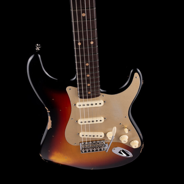 Fender Custom Shop Roasted 1960 Stratocaster Relic Birdseye Maple Faded 3-Tone Sunburst
