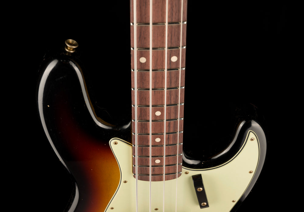Fender Custom Shop 1964 Jazz Bass Journeyman Relic Super Faded Aged 3-Tone Sunburst