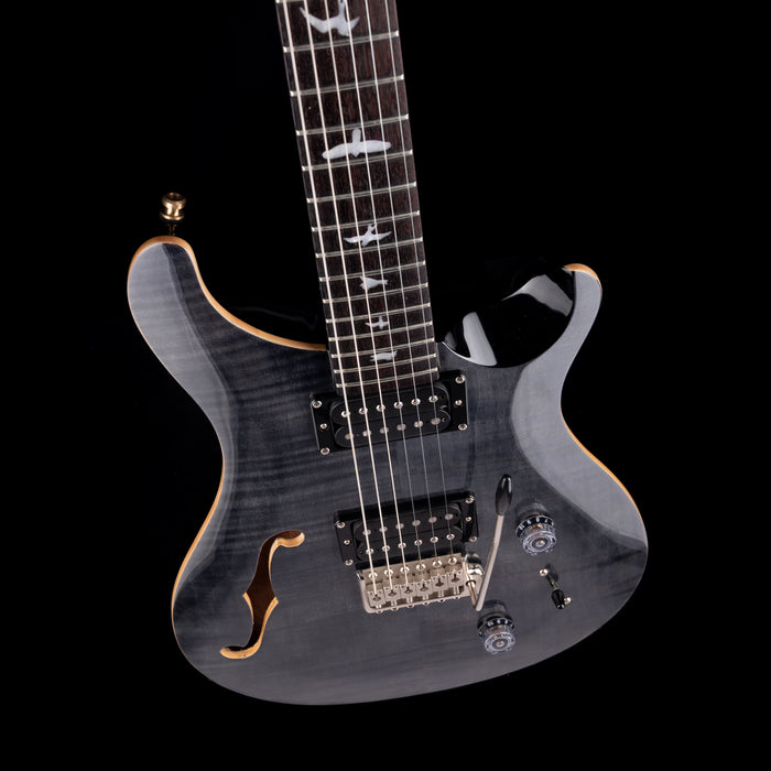 Pre Owned 2017 PRS SE Custom 22 Semi-Hollow body Grey Black With Gig Bag