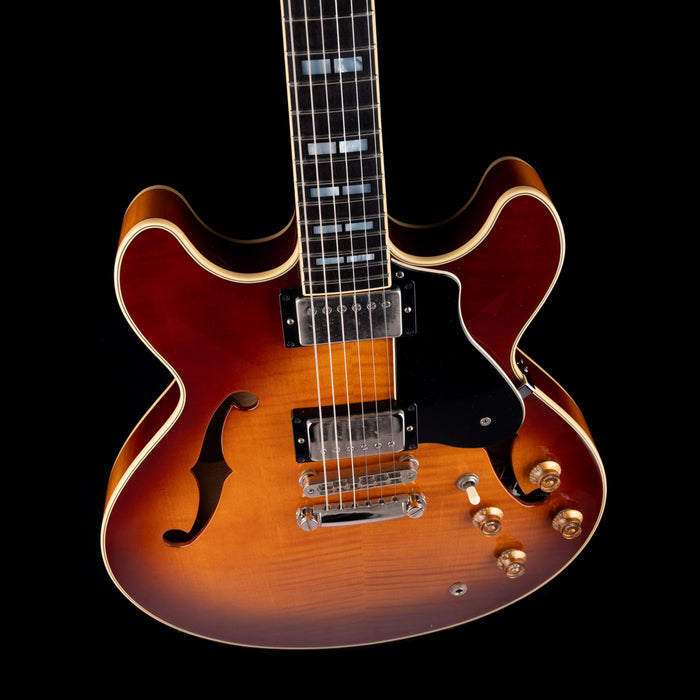 Pre Owned 2006 Yamaha SA2200 Semi-Hollow Body Electric Cherry Sunburst With Case