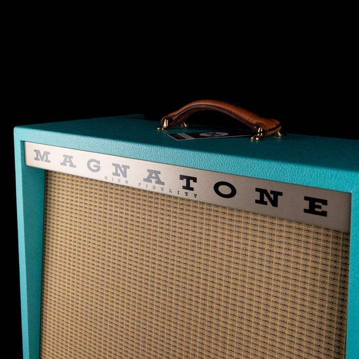 Magnatone Limited Edition Panoramic Stereo Teal Guitar Amp Combo