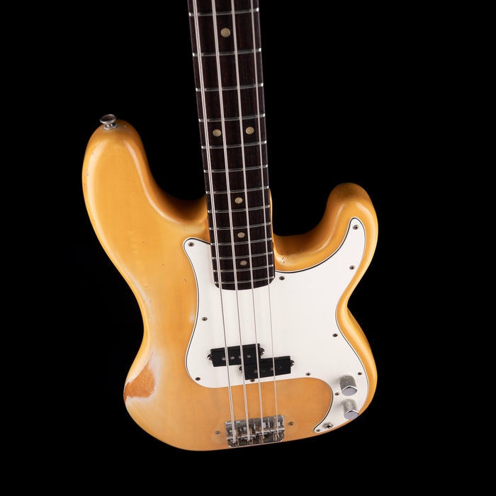 Pre Owned Vintage 1974 Fender Precision Bass Blonde With Case
