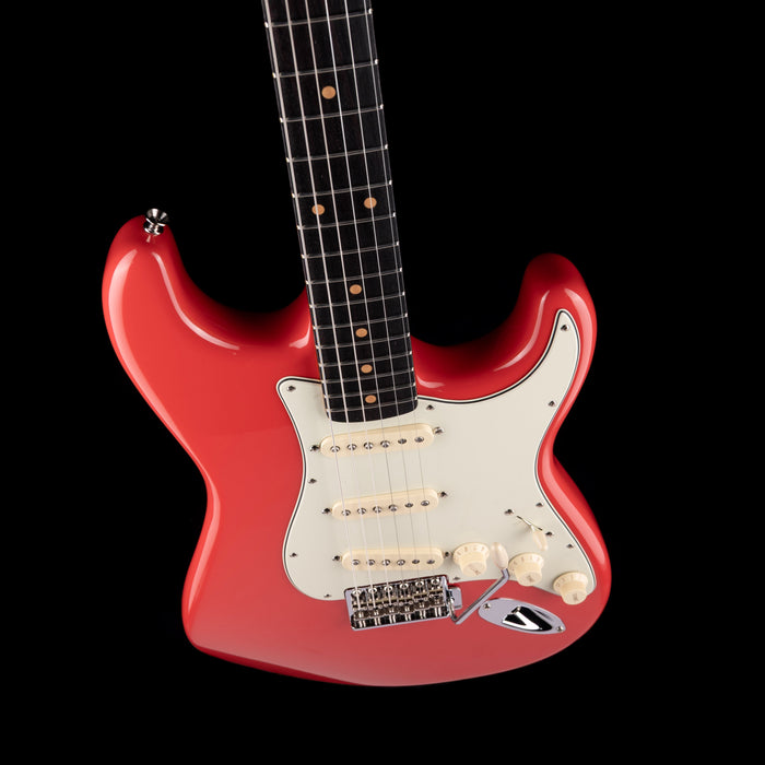 Pre Owned 2025 Fender Limited Edition American Vintage II 1961 Stratocaster AAA Flame Maple - Fiesta Red With OHSC