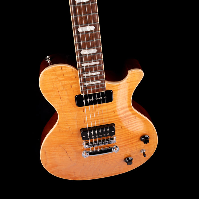 Perinetti Guitars SC-1 Standard Carved Top Natural Orange Translucent with Soft Case