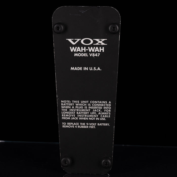 Used Vox V847 Wah Pedal With Bag and Box - 4