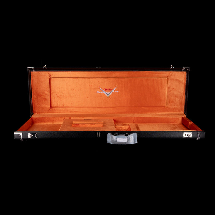 Used Fender Custom Shop Deluxe Bass Case Black with Orange Interior - 2