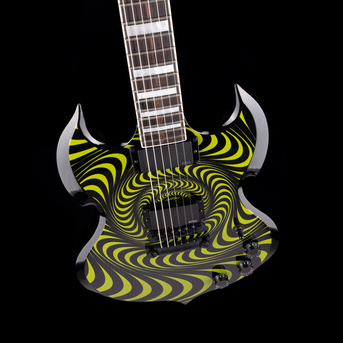 Pre Owned 2023 Wylde Audio Barbarian Green Psychic Bullseye With OHSC