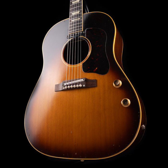 Vintage Gibson J-160E Sunburst Acoustic Electric Guitar With OHSC