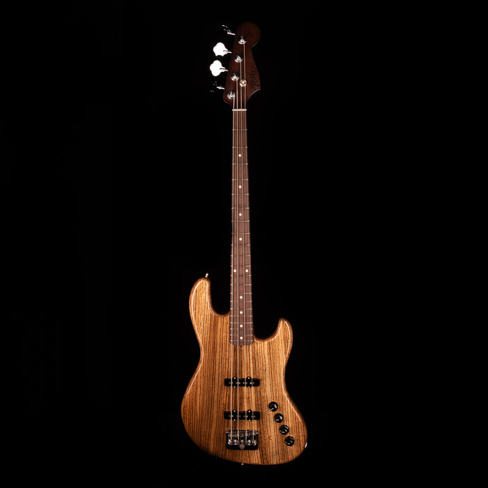 Fender Custom Shop Masterbuilt Jason Smith Custom Classic Jazz Bass NOS Zebrawood Natural With Case