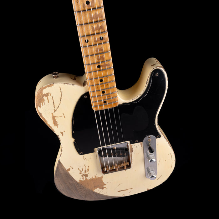 Pre-Owned 2006 Fender Custom Shop Masterbuilt Yuriy Shishkov Jeff Beck Esquire - Olympic White With Case