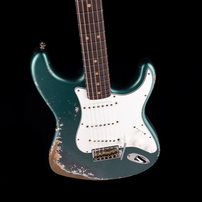 Fender Custom Shop 1962 Stratocaster Heavy Relic Sherwood Green Metallic Over Charcoal Frost Metallic