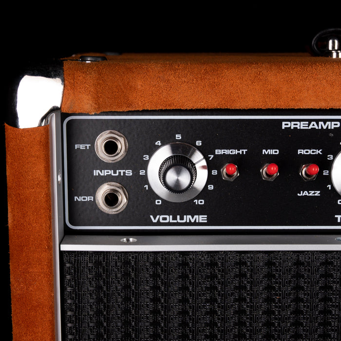 Pre-Owned  '22 Amplified Nation Bombshell 50-Watt Guitar Amp Head And 112 15-ohm 65-watt Matching Cab - Golden Brown Suede Owned by Ben Harper