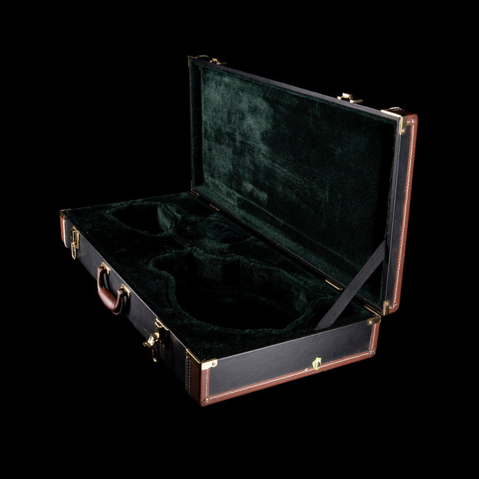 Used Epiphone F-Style Mandolin Case Black with Green Interior