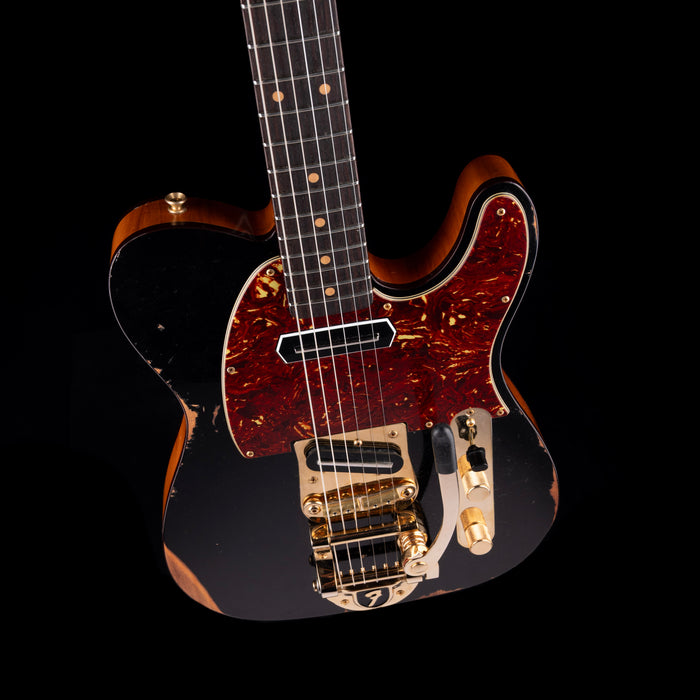 Pre Owned Fender Custom Shop Limited Edition Bow Tie Telecaster Custom Relic Black with OHSC