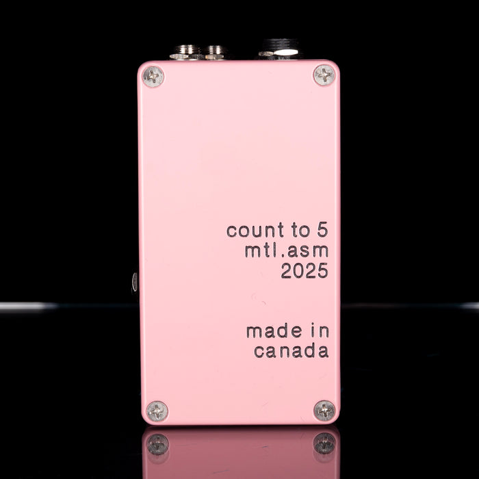 Used Montreal Assembly Count to 5 Delay Pedal Pink with Box