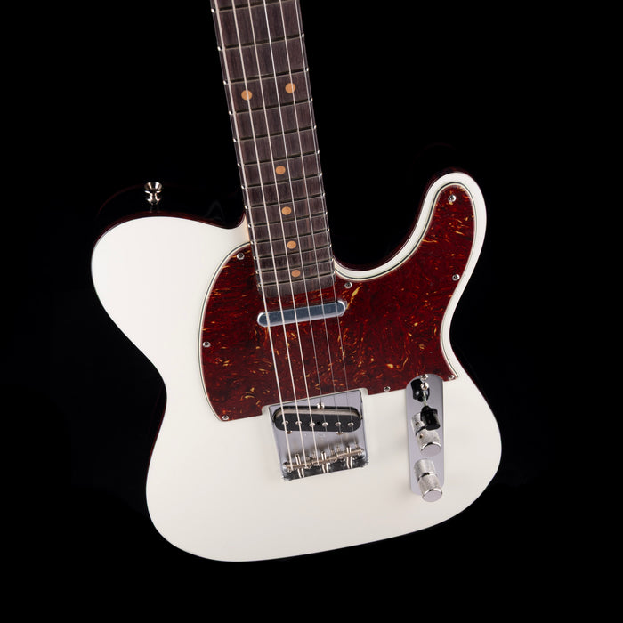 Fender Custom Shop 1962 Custom Telecaster NOS Olympic White with Black Sides