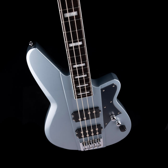 Reverend Thundergun Bass Metallic Silver Freeze with Gig Bag