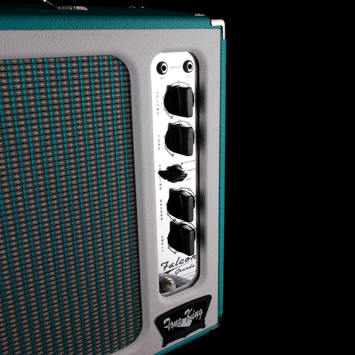 Pre-Owned Tone King Falcon Grande Turquoise With Footswitch