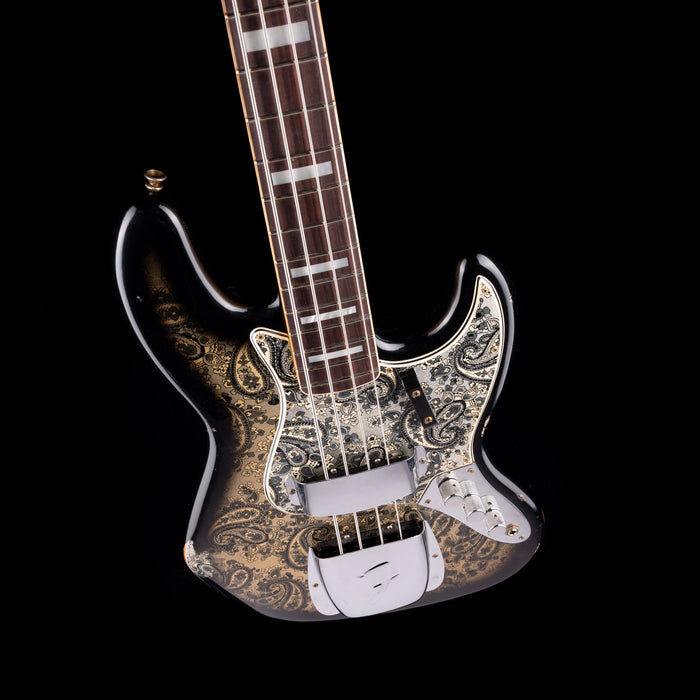 Fender Custom Shop Limited Edition Black Paisley Jazz Bass With Case