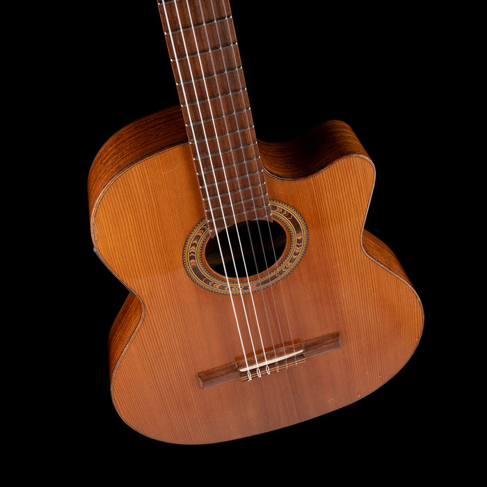 Used Kremona Fiesta F65CW - TLR - Natural Nylon Acoustic Electric Guitar With Gig Bag
