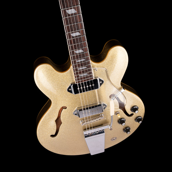 Pre-Owned 1997 Epiphone Casino SF Silver Metal Flake With Gig Bag