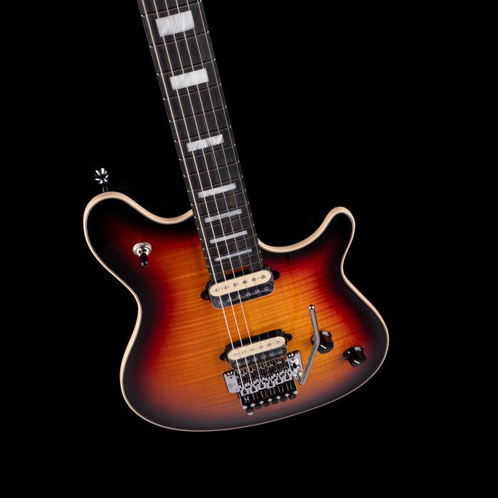 EVH Wolfgang USA 5A Flame Top 3-Tone Burst with Case