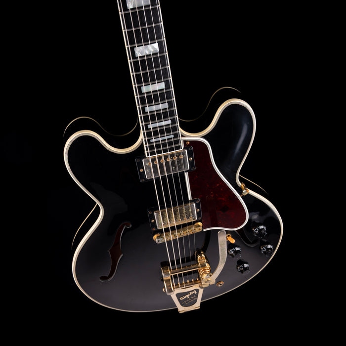 Pre-Owned 2011 Gibson Custom Shop ES-355 With Bigsby Ebony With OHSC