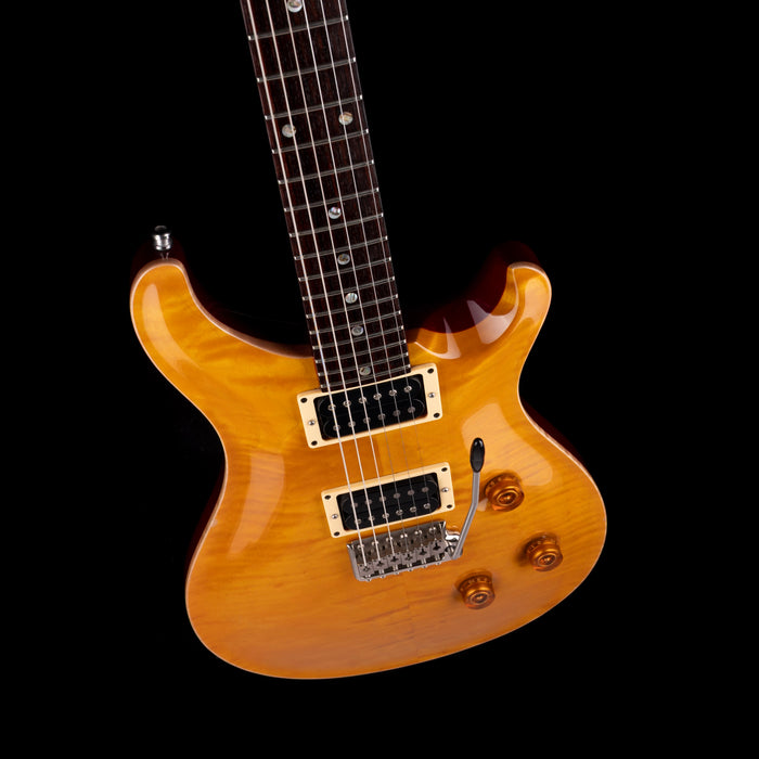 Pre-Owned 2004 PRS Custom 24 With Crescent Moon Inlays Amber With OHSC