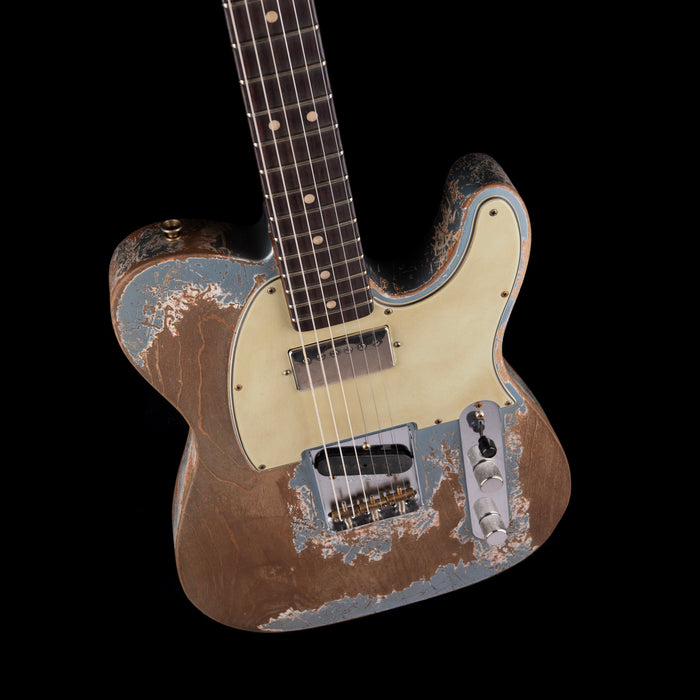 Fender Custom Shop Masterbuilt Jason Smith 1964 Telecaster HS Ultimate Relic Blue Ice Metallic With Case
