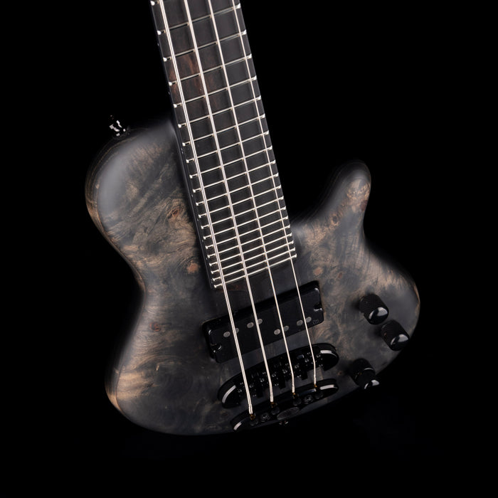 Mayones Cali 4 Bass Buckey Burl Antique Black with Case