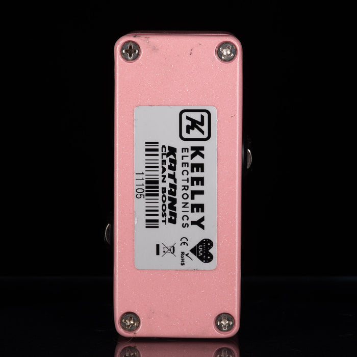 Used Keeley Mini Katana Clean Boost Pink Sparkle Mini Pedal