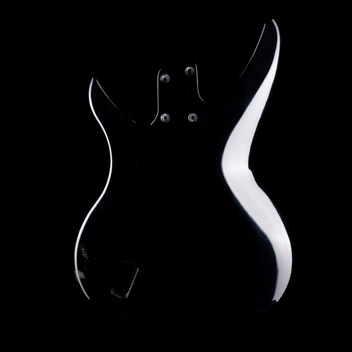 Used 1999-2002 Vaccaro X-Ray PJ Bass Body Black With Original Pearloid Pickguard