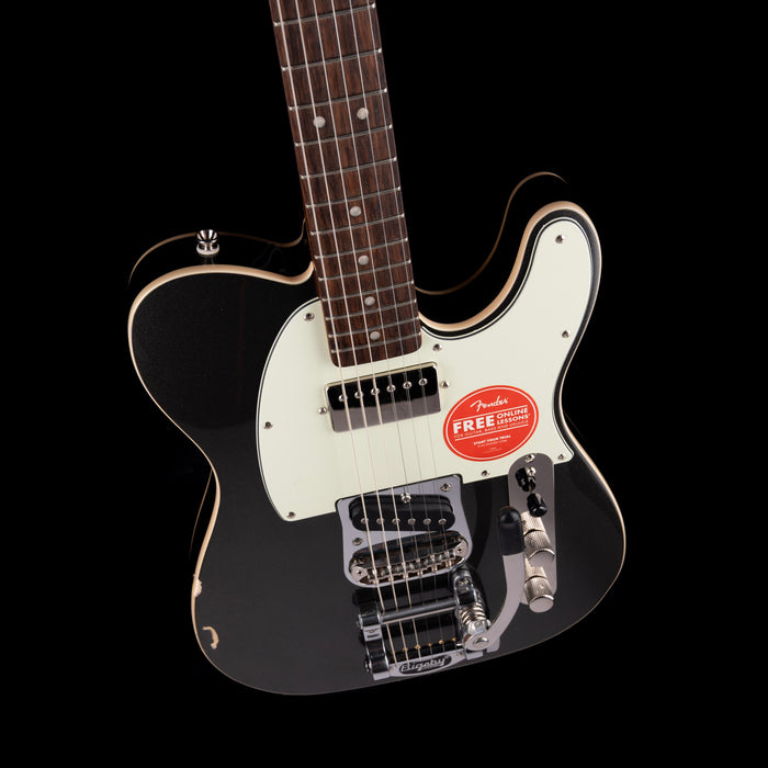 Used Squier Limited Edition Classic Vibe Custom Telecaster with Bigsby Charcoal Frost Metallic